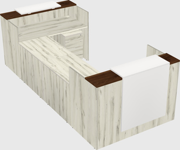Reception desk u-shape