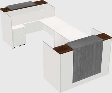 Reception desk u-shape