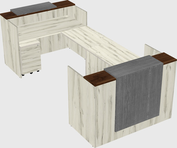 Reception desk u-shape