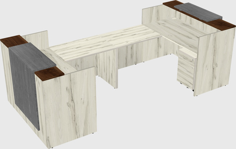 Reception desk u-shape