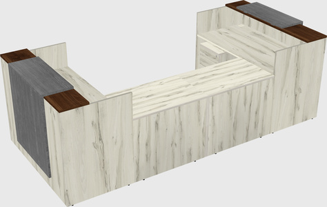 Reception desk u-shape