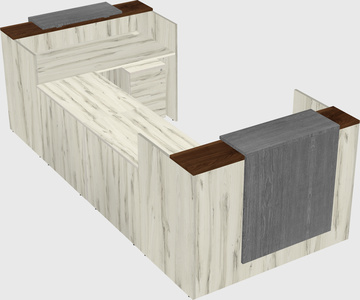 Reception desk u-shape