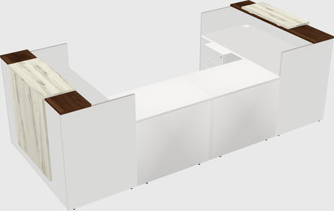 Reception desk u-shape