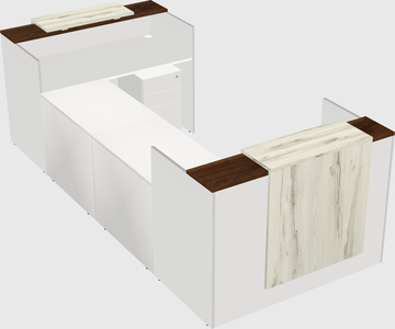 Reception desk u-shape