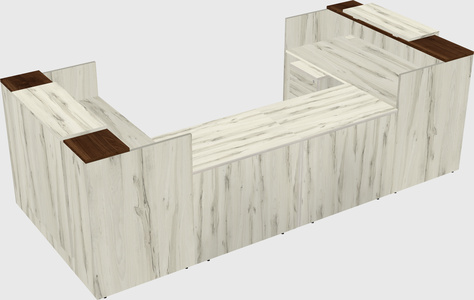Reception desk u-shape