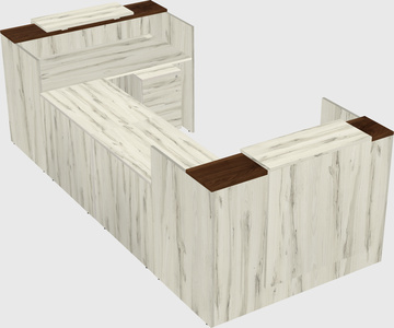 Reception desk u-shape
