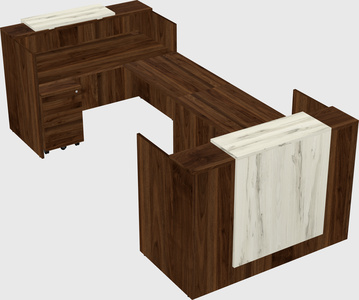 Reception desk u-shape