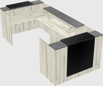Reception desk u-shape