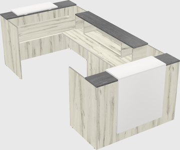 Reception desk u-shape