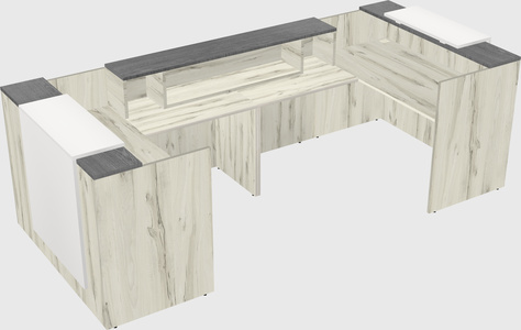 Reception desk u-shape