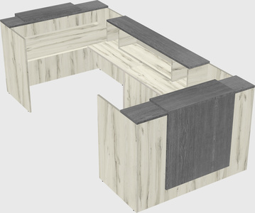 Reception desk u-shape