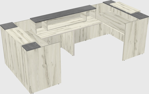 Reception desk u-shape