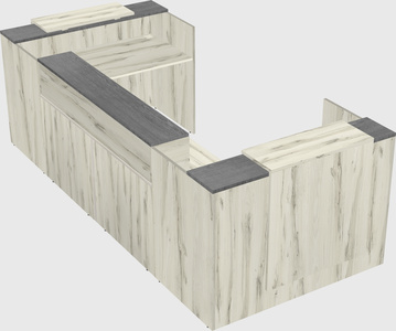 Reception desk u-shape