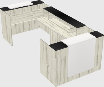 Reception desk u-shape