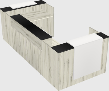 Reception desk u-shape
