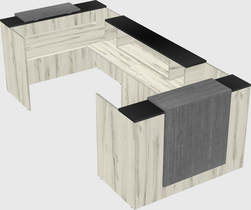 Reception desk u-shape