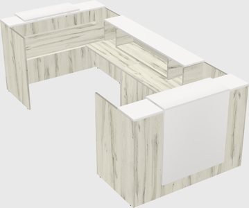 Reception desk u-shape