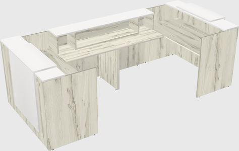 Reception desk u-shape