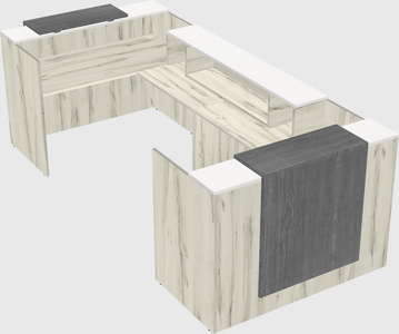 Reception desk u-shape