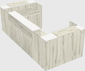 Reception desk u-shape