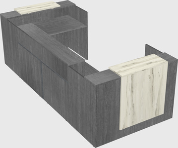 Reception desk u-shape