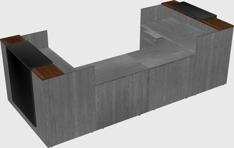 Reception desk u-shape
