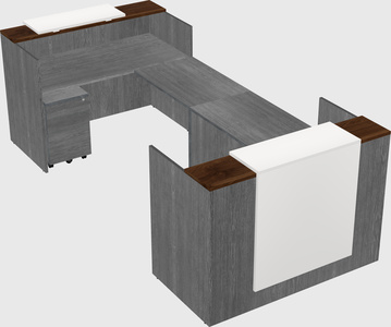 Reception desk u-shape