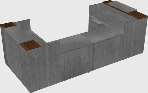 Reception desk u-shape
