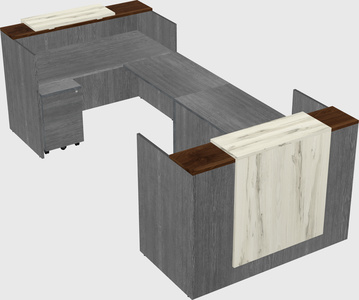 Reception desk u-shape