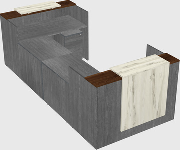 Reception desk u-shape