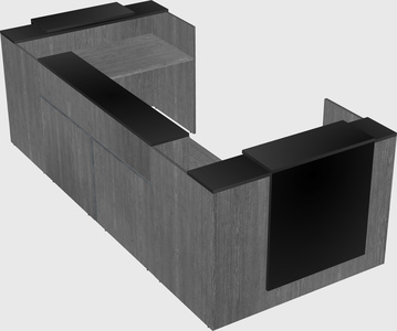 Reception desk u-shape
