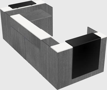 Reception desk u-shape