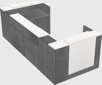 Reception desk u-shape