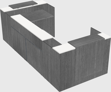 Reception desk u-shape