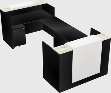 Reception desk u-shape
