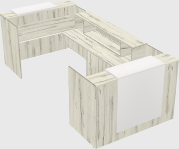 Reception desk u-shape