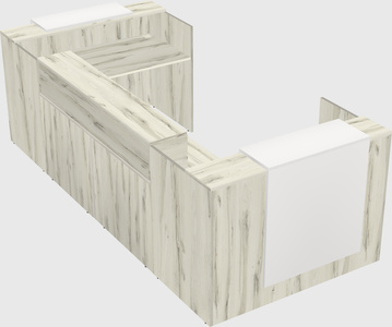 Reception desk u-shape