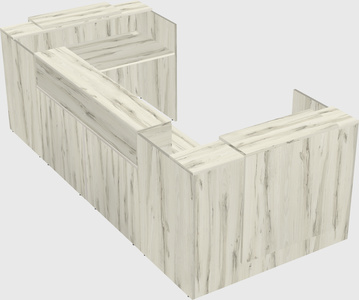 Reception desk u-shape