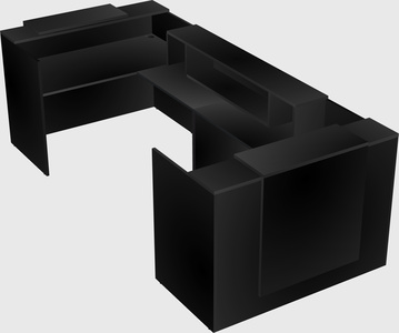 Reception desk u-shape
