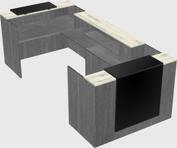 Reception desk u-shape