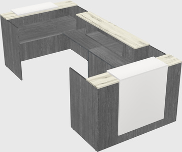 Reception desk u-shape