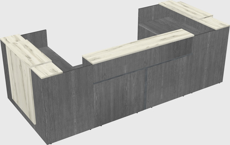 Reception desk u-shape