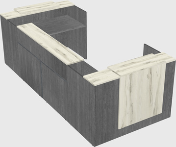 Reception desk u-shape