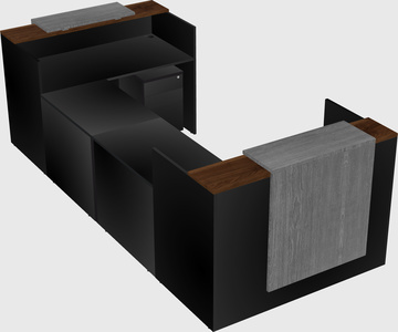 Reception desk u-shape