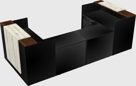 Reception desk u-shape