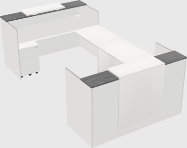 Reception desk u-shape