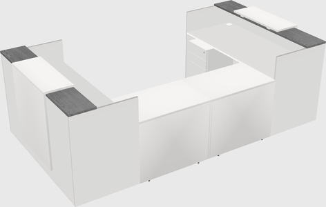 Reception desk u-shape