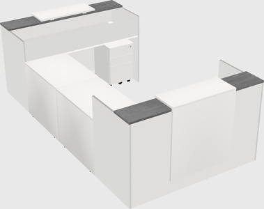 Reception desk u-shape