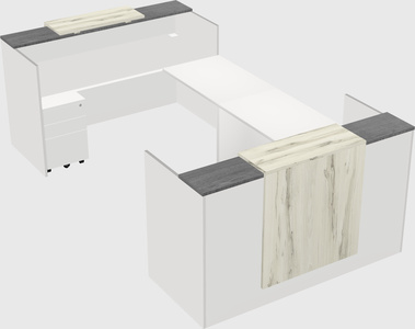 Reception desk u-shape