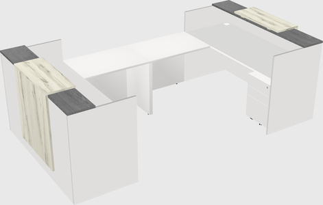 Reception desk u-shape